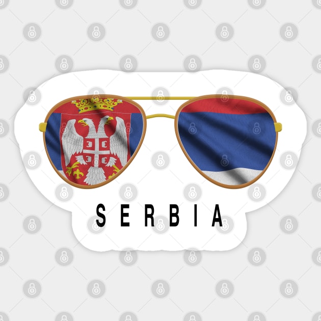 Serbia Sunglasses, Serbia Flag, Serbia gift ,   Serbian , Sticker by JayD World